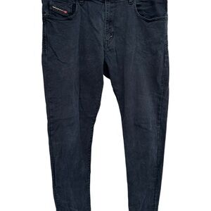 Diesel D Strukt Slim Jeans Men's 34x32 (Fits 34x31) Black Stretch EUC